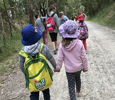 children walking