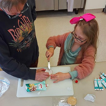 Making cookies